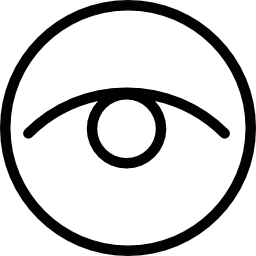 olho em um círculo Ícone