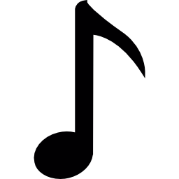 simbolo della nota musicale icona