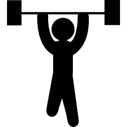 Weight lifter icon