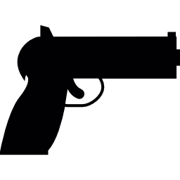 pistola a mano icona