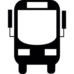Frontal large bus icon