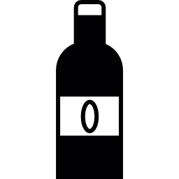 schwarze flasche icon