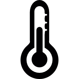 Thermometer reading icon