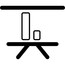 staafdiagram presentatie icoon