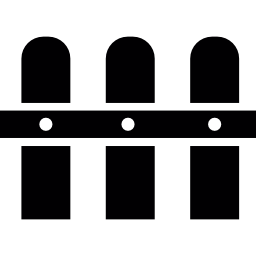 Three plank fence icon