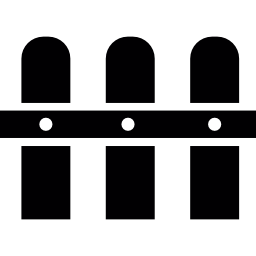 ogrodzenie z trzech desek ikona