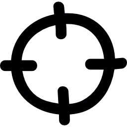 Shooting target doodle icon