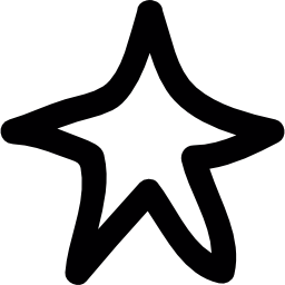 doodle estrella icono