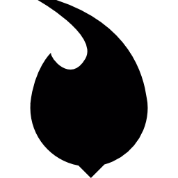 Flame shape icon