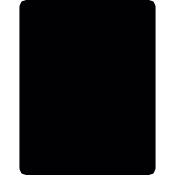 zwarte rechthoek icoon