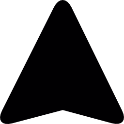 punta de flecha triangular icono