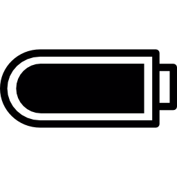 batería redonda completa icono