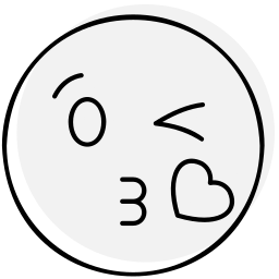 bisous emoji Icône
