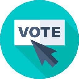 Electronic voting icon