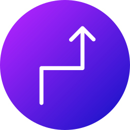 Zigzag arrow icon