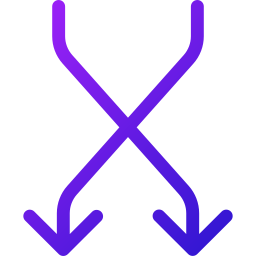 flecha aleatoria icono