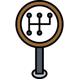transmisión manual icono