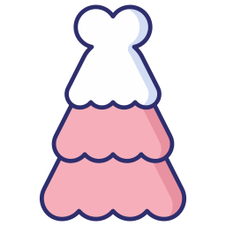 Bridal dress icon