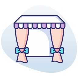 Свадебный шатер иконка