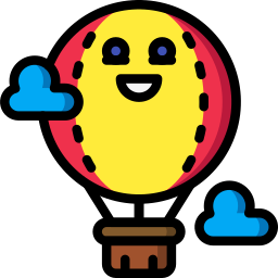 Hot air balloon icon