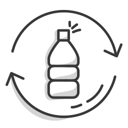 Recycled bottles icon