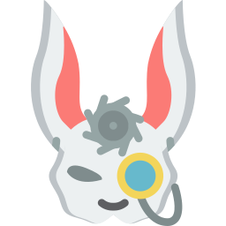 maschera da coniglio icona