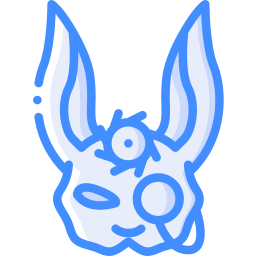 maska królika ikona