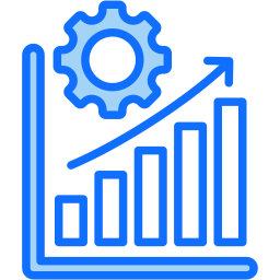 Business growth icon