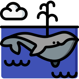 Ballena azul icono