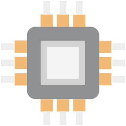 Processor chip icon