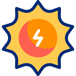 energia słoneczna ikona