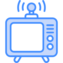 transmisja telewizyjna ikona