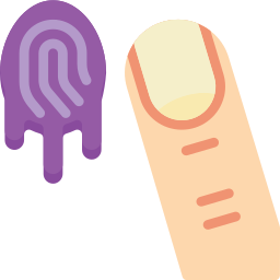 Huella dactilar icono