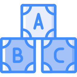 bloque abc icono