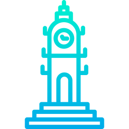 Torre del reloj icono