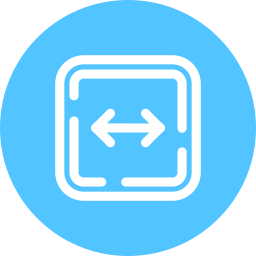 Left and right arrow icon