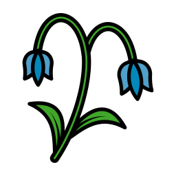 fleur de jacinthe des bois Icône