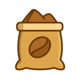 bolsa de cafe icono