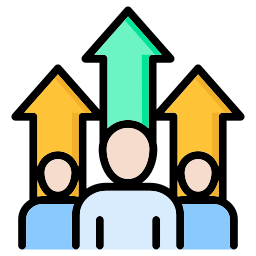 Employee growth icon