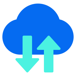 cloud-overdracht icoon