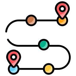 mapa vial icono