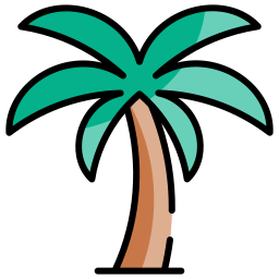 albero di palma icona