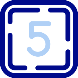 cinco icono