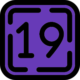 diecinueve icono
