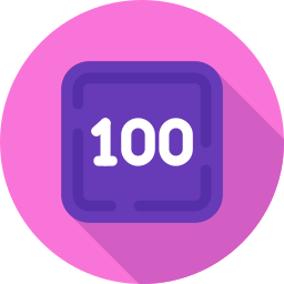 One hundred icon