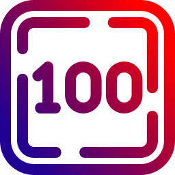 One hundred icon