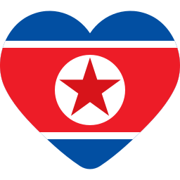 bandera de corea del norte icono