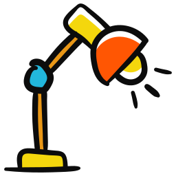 Desk lamp icon