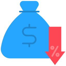 Cost reduction icon