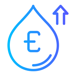 precio del agua icono
